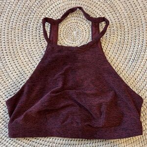 ALO Yoga Maroon Sports Bra